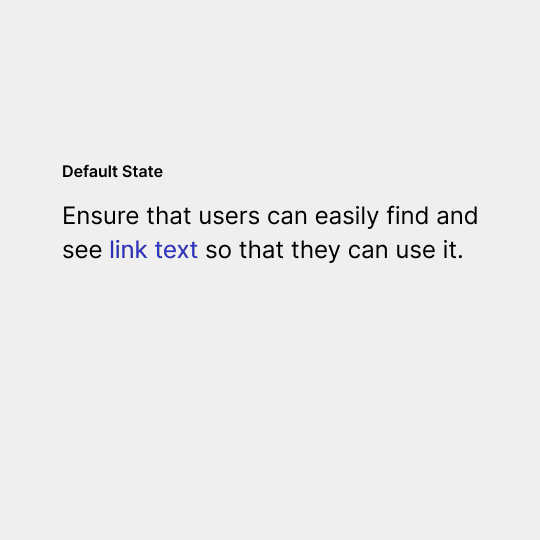 Paragraph text with blue link text that has insufficient contrast with surrounding text and background. The link is in its default state.