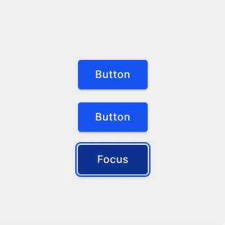 Three blue UI buttons the bottom one has visual focus indicated by a slightly darker colour and a blue outline around the edge.